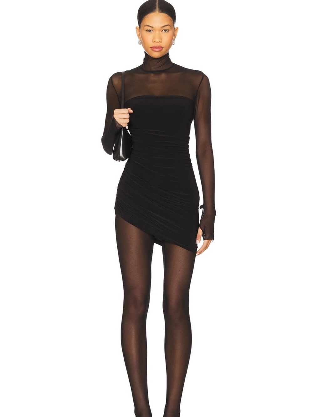 Norma Kamali - Turtleneck Strapless Diana Pickleball Dress